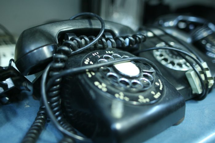 Telefon tarczowy bakelitowy