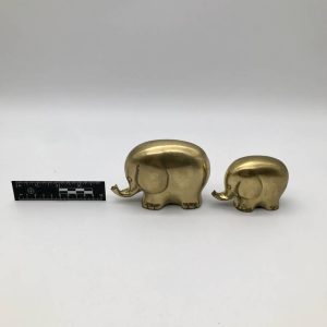 Para mosiężnych słoni — styl mid-century