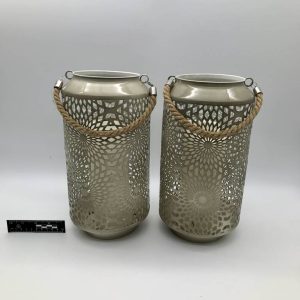 Ażurowy lampion cylindryczny boho